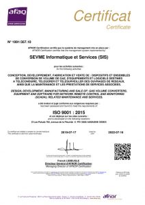 thumbnail of Certificat ISO 9001 v.2015